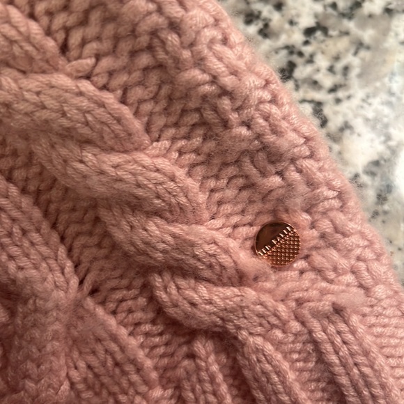 Ted Baker Cable Knit Pom Hat - Picture 5 of 6